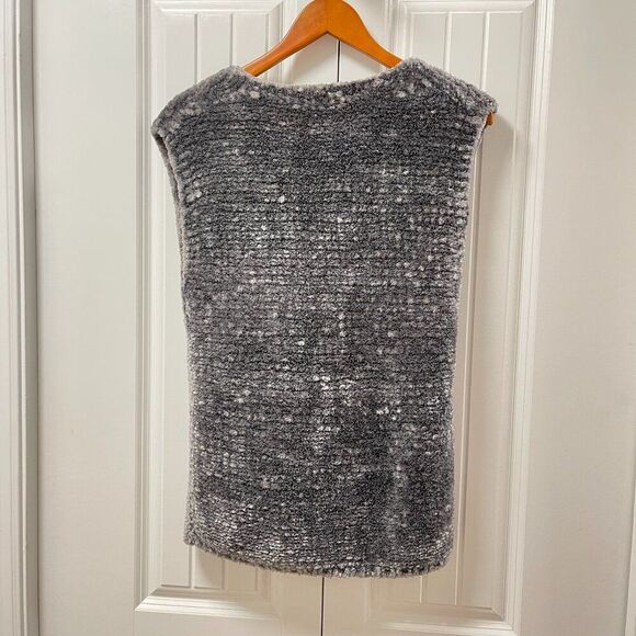 Vintage Chenille Knit Vest Grey - S/M - Picture 4 of 14